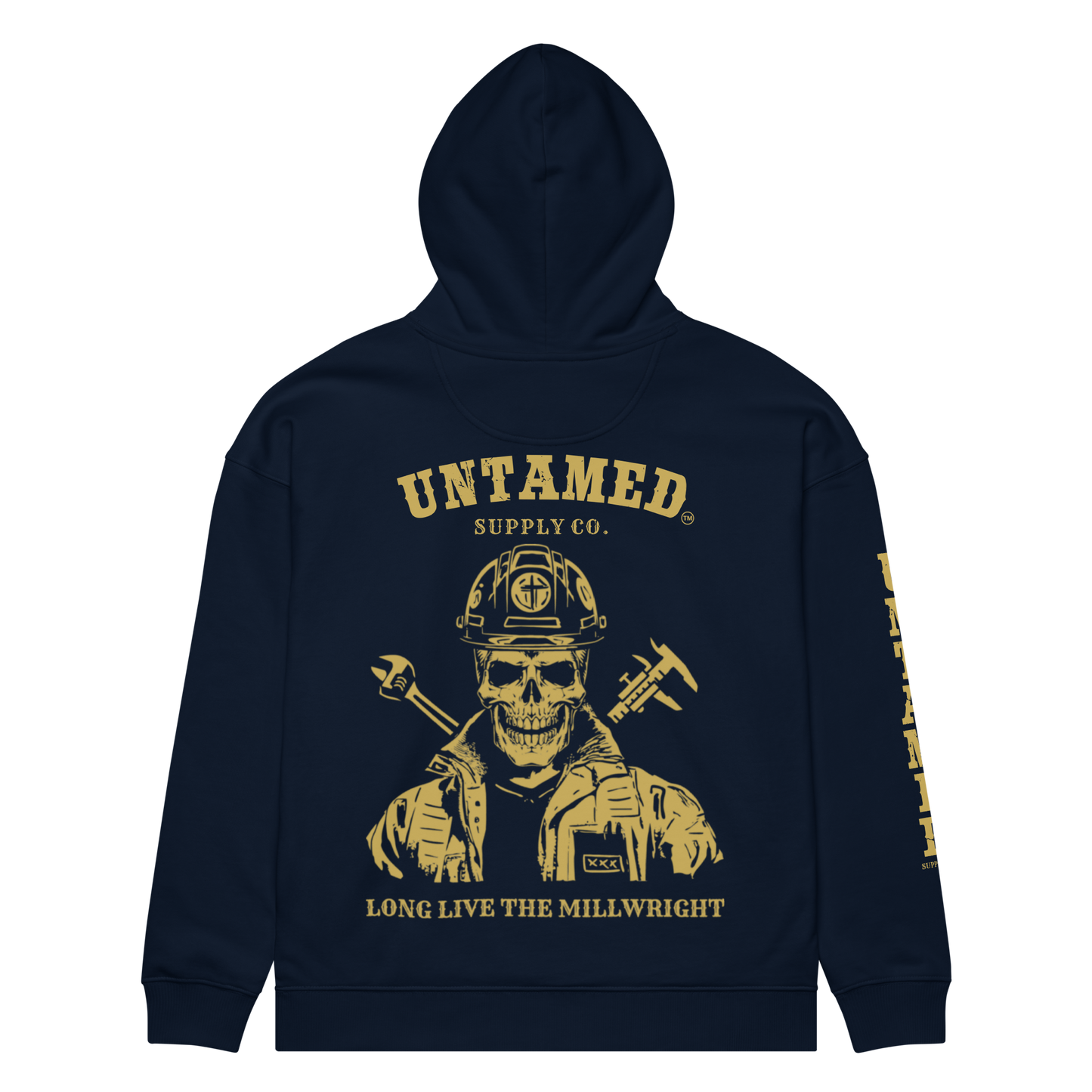 Long live the Millwright - Unisex organic relaxed hoodie (bigger fit - recommend sizing down)