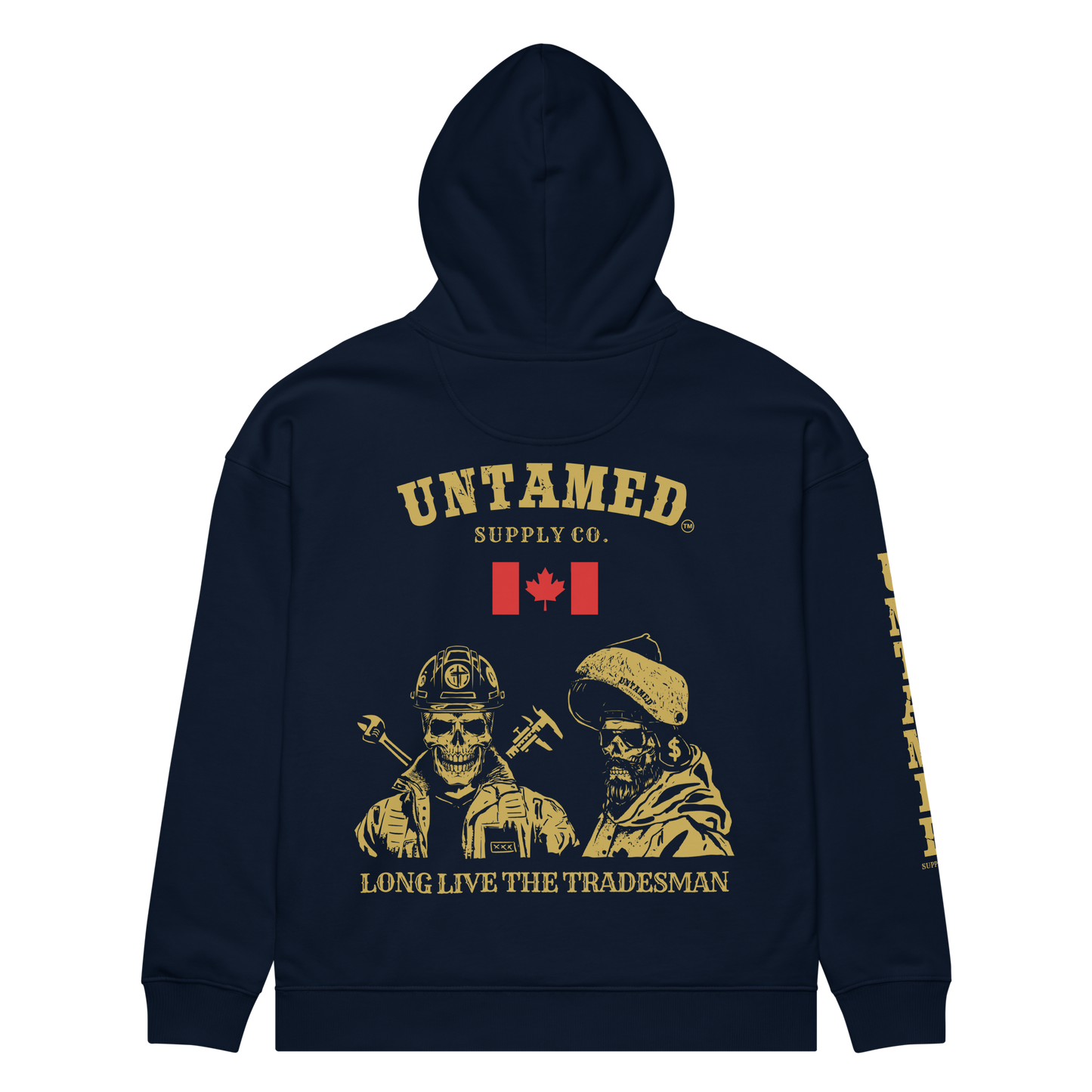 Long Live the Tradesman - Canada - Unisex organic relaxed hoodie (bigger fit - recommend sizing down)